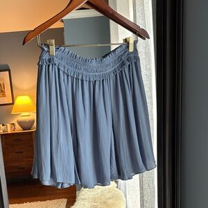 Current Air High Waist Slate Blue Skater Skirt